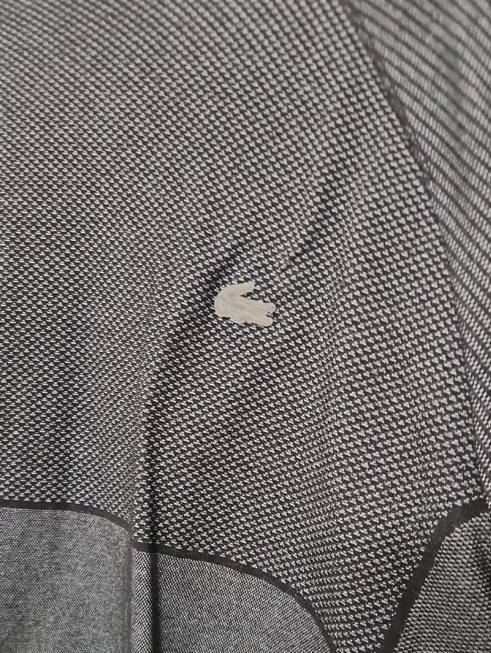Lacoste Men's Short-Sleeve Crew Shirt in Charcoal Gray - Picture 5 of 7
